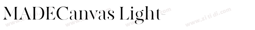 MADECanvas Light字体转换